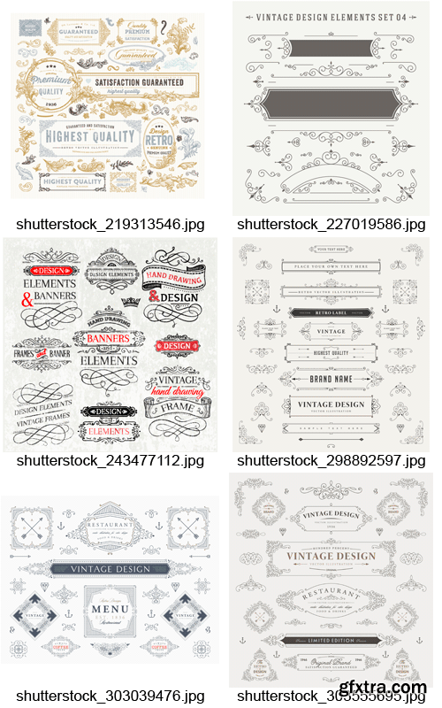 Amazing SS - Vintage Decorative Elements, 25xEPS