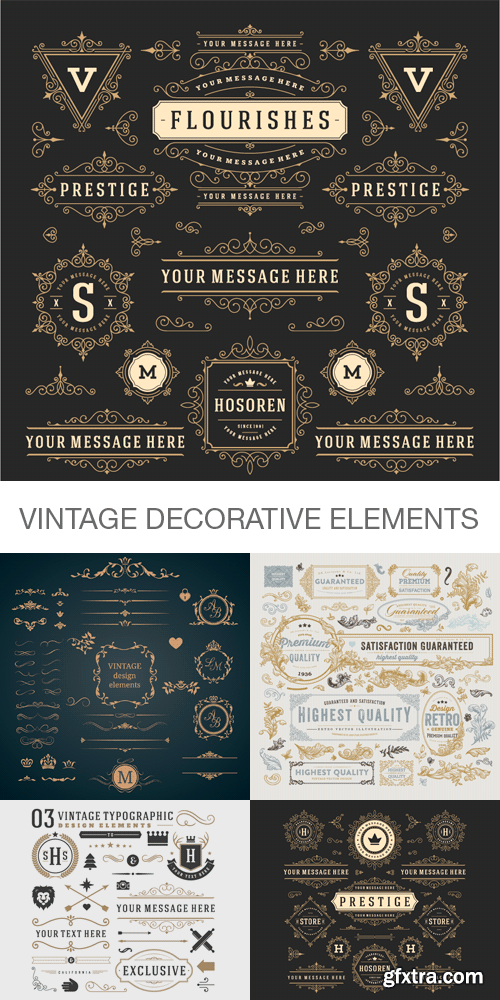 Amazing SS - Vintage Decorative Elements, 25xEPS