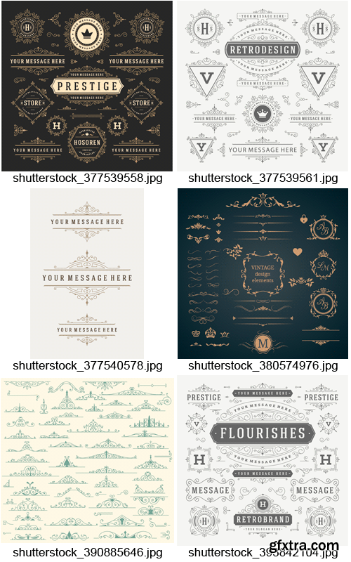 Amazing SS - Vintage Decorative Elements, 25xEPS