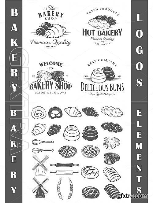 CM - 17 Bakery logos templates 622401