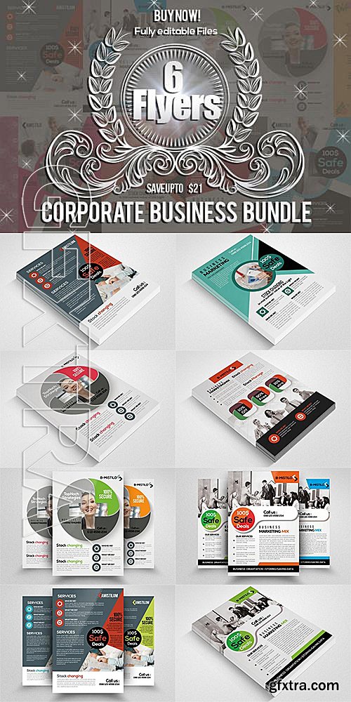 CM - 6 Business Corporate Flyer Bundle 625885