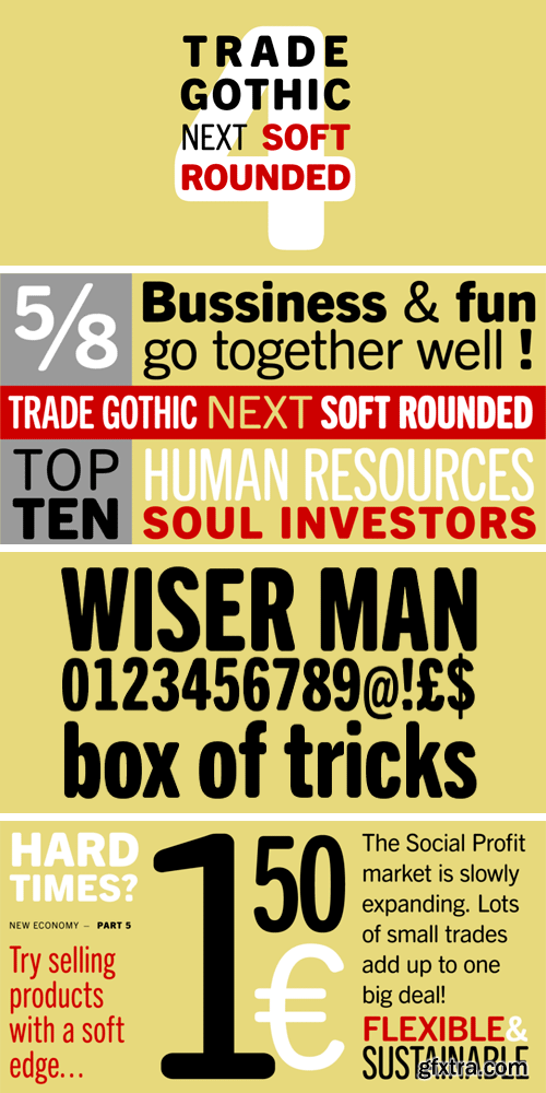 Trade Gothic Next Soft Rounded Font Family