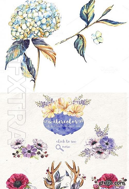 CM - Watercolor Floral Pack 626592