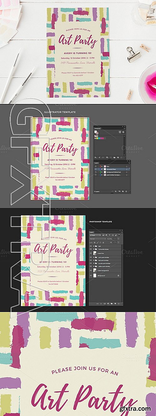 CM - Art Party Invitation 636969