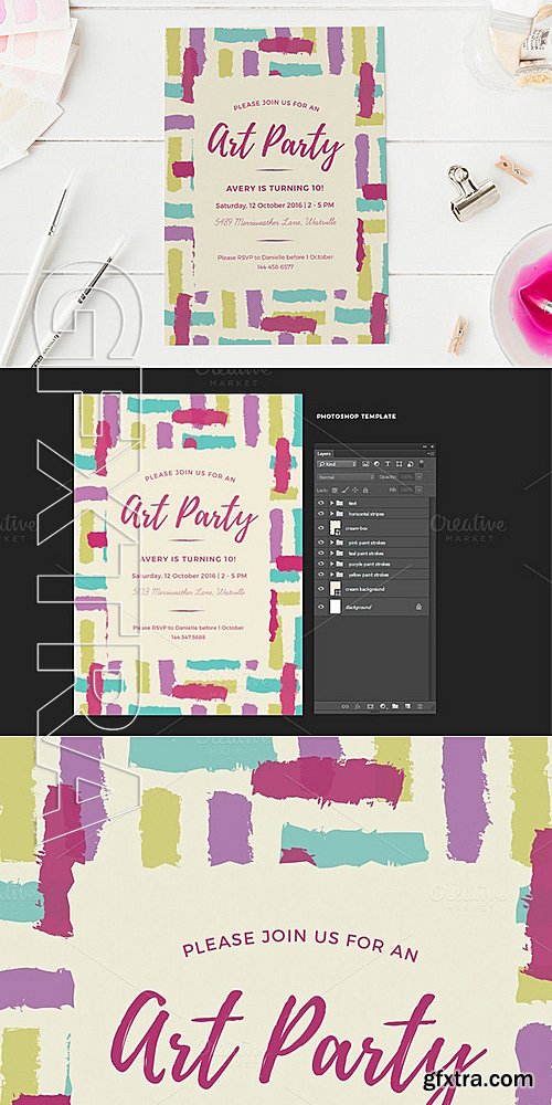 CM - Art Party Invitation 636969