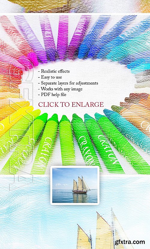 GraphicRiver - Crayons - Photoshop Actions 15713116