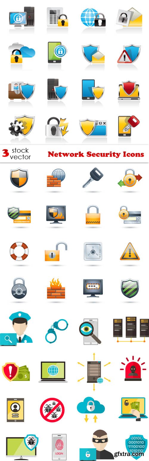 Vectors - Network Security Icons
