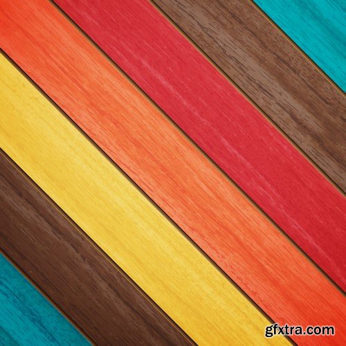 Colorful Lines Abstract Backgrounds - 25x EPS