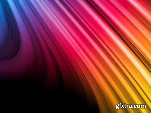 Colorful Lines Abstract Backgrounds - 25x EPS