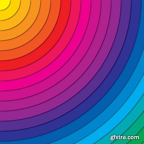 Colorful Lines Abstract Backgrounds - 25x EPS