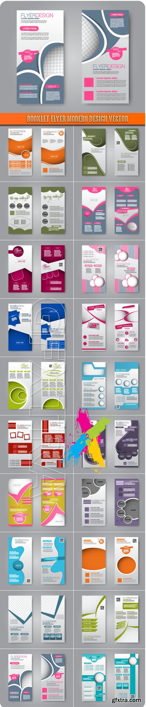Booklet flyer modern design vector