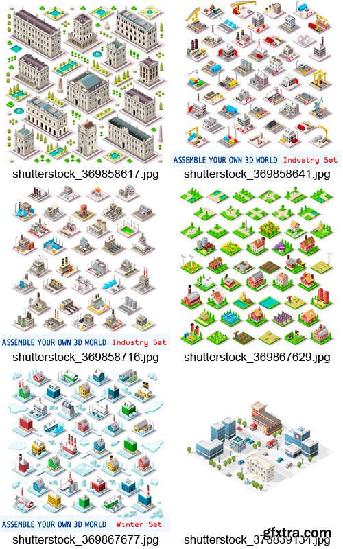 Amazing SS - Isometric Buildings 2, 25xEPS