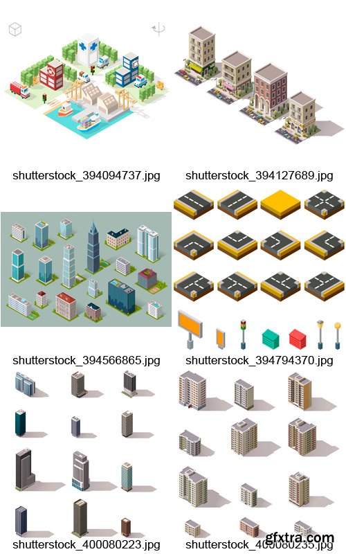 Amazing SS - Isometric Buildings 2, 25xEPS