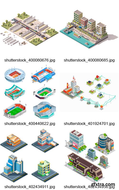 Amazing SS - Isometric Buildings 2, 25xEPS