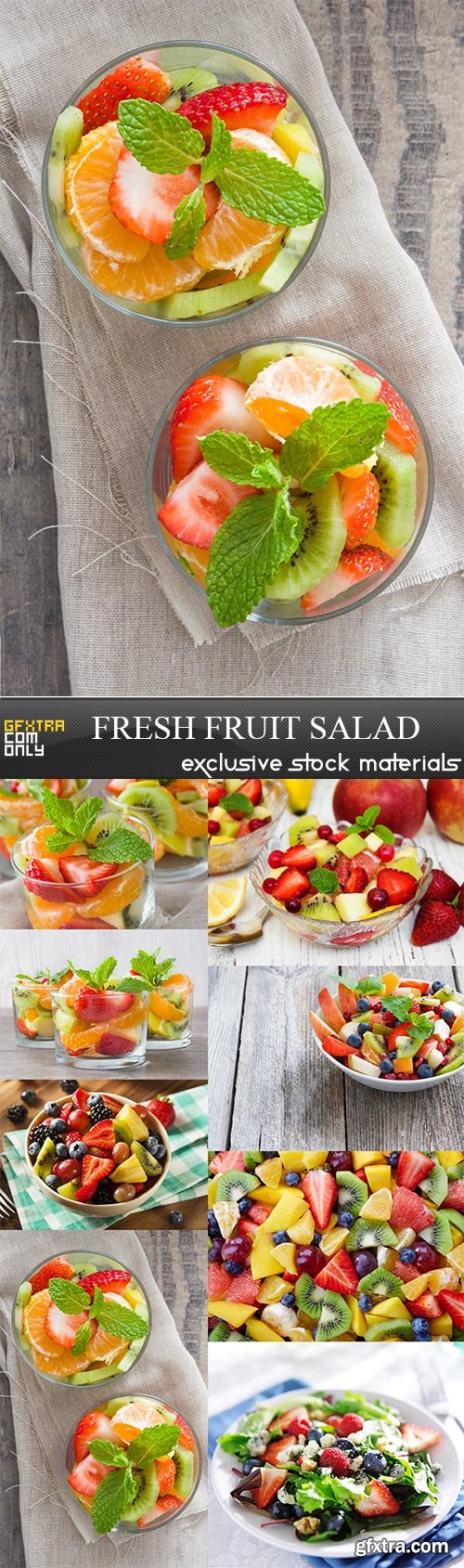 Fresh fruit salad, 8  x  UHQ JPEG