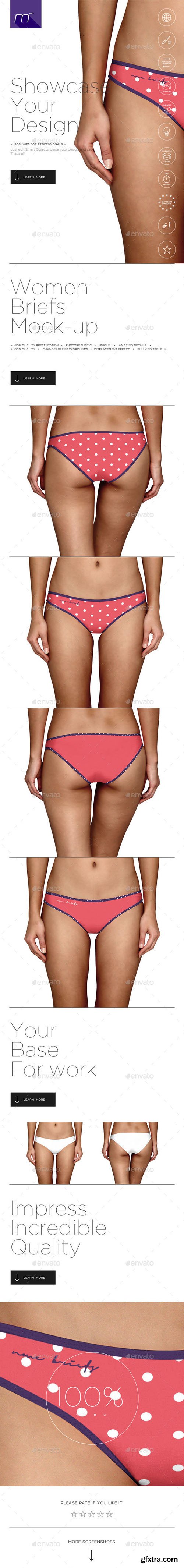 Graphicriver Women Briefs Mock-up 9098187