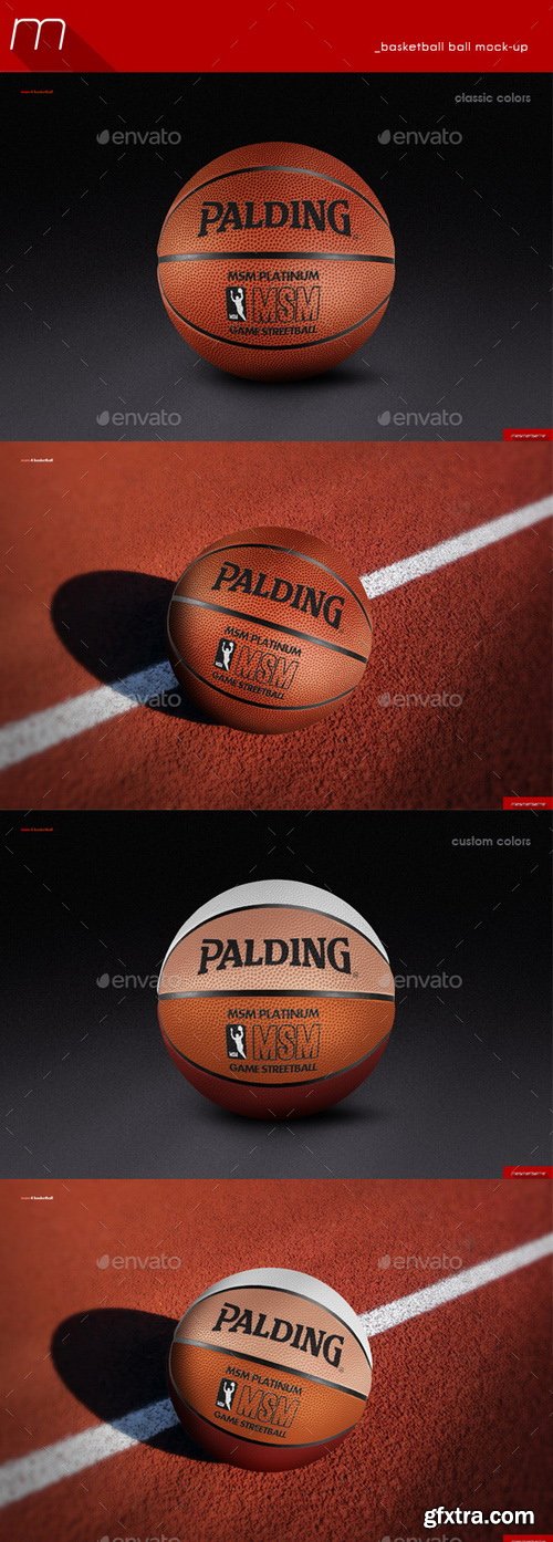 GraphicRiver Basketball Ball Mock-up 8887822