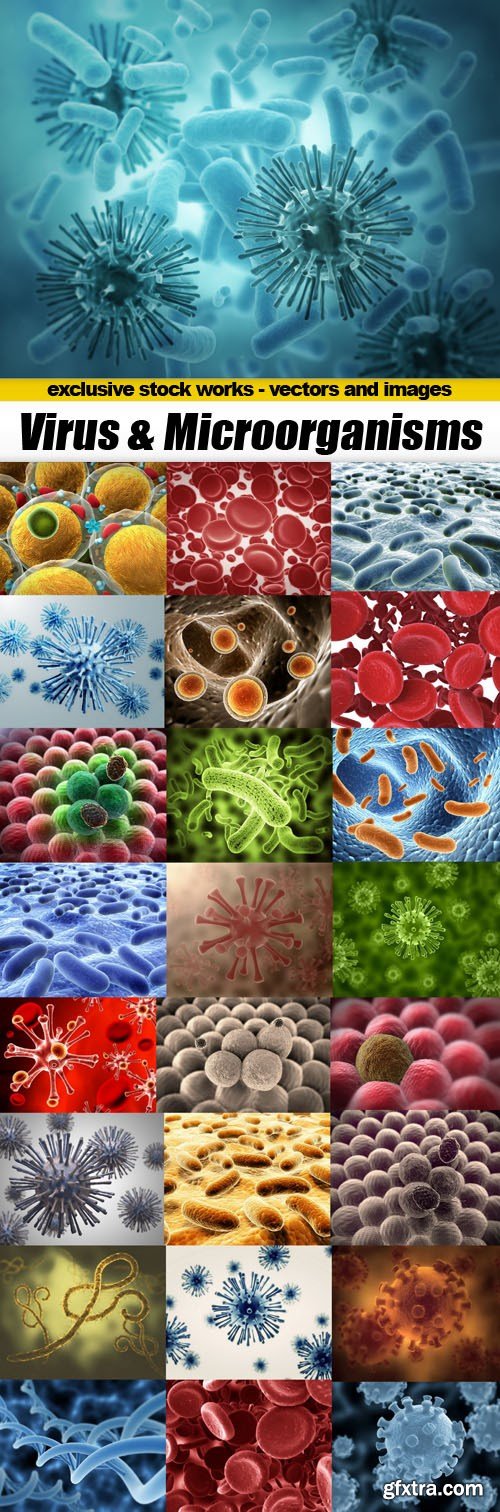 Virus and Microorganisms - 25xUHQ JPEG