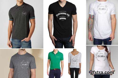 CreativeMarket 7 Realistic Tshirt Mockups 278389