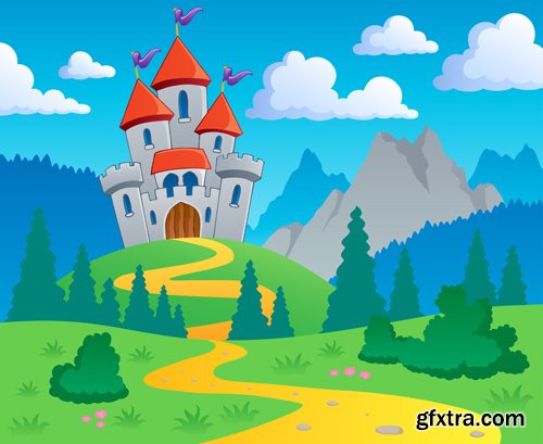 Cartoon Landscape - 25 Vector