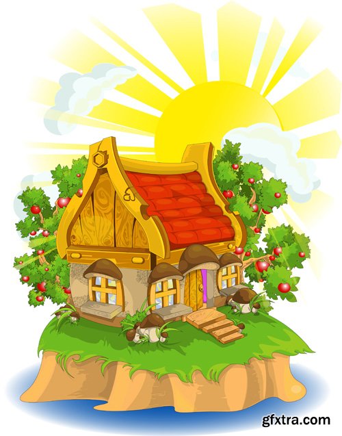 Cartoon Landscape - 25 Vector