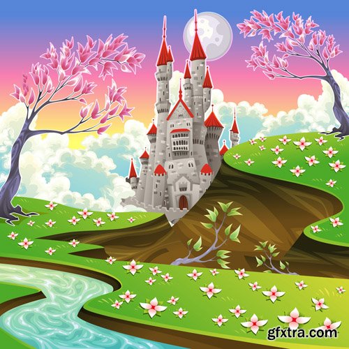 Cartoon Landscape - 25 Vector