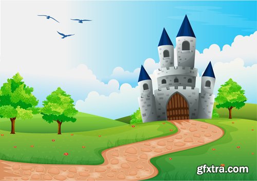 Cartoon Landscape - 25 Vector