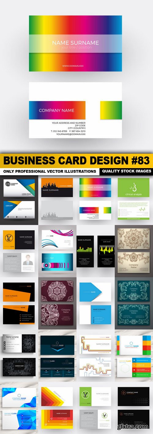 Business Card Design #83 - 20 Vector