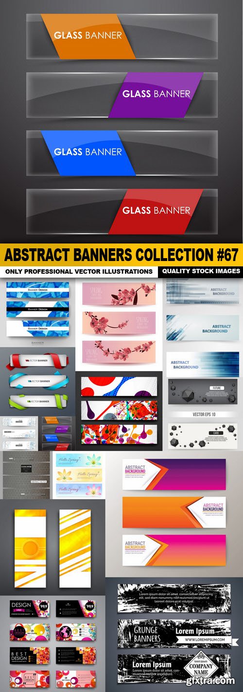 Abstract Banners Collection #67 - 15 Vectors