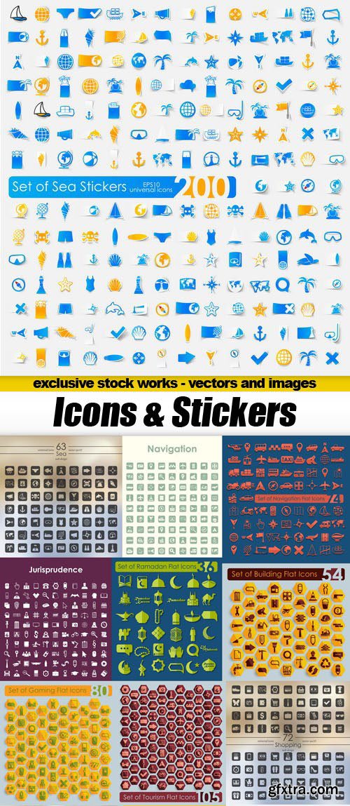 Icons & Stickers - 25xEPS