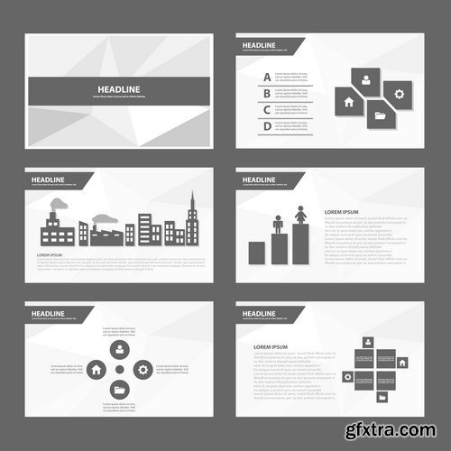 Polygon Infographic Presentation Template - 25xEPS