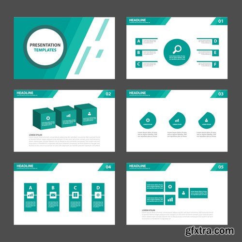 Polygon Infographic Presentation Template - 25xEPS