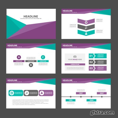 Polygon Infographic Presentation Template - 25xEPS