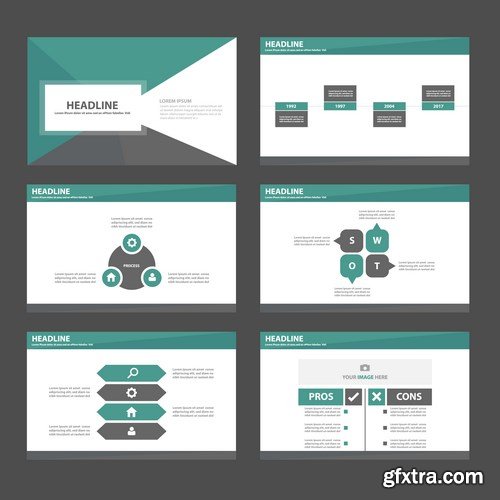 Polygon Infographic Presentation Template - 25xEPS