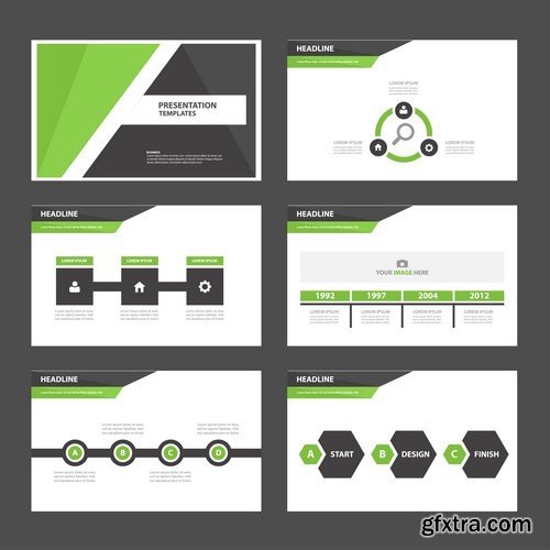 Polygon Infographic Presentation Template - 25xEPS