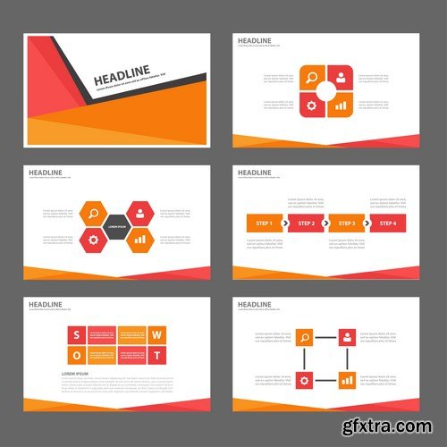 Polygon Infographic Presentation Template - 25xEPS