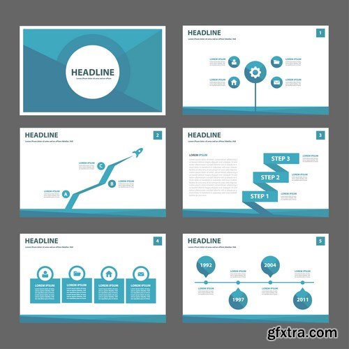 Polygon Infographic Presentation Template - 25xEPS