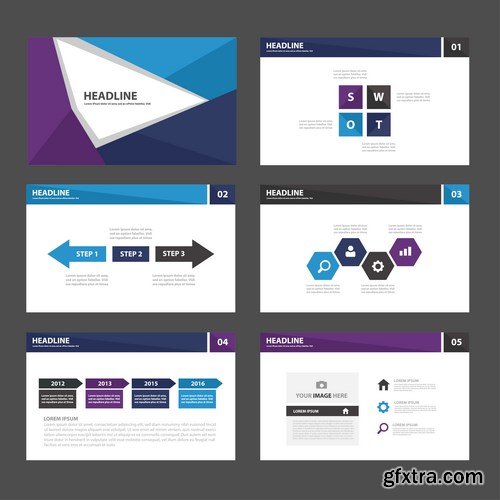 Polygon Infographic Presentation Template - 25xEPS