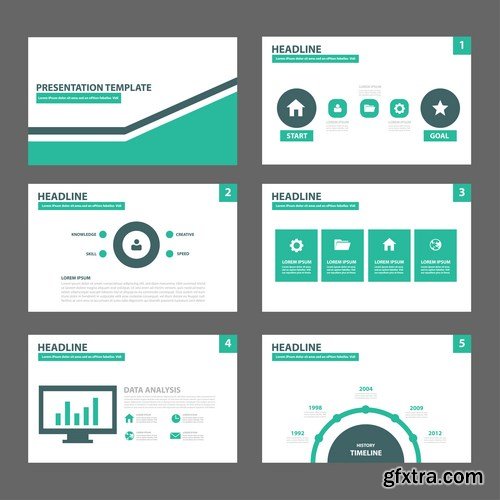 Polygon Infographic Presentation Template - 25xEPS