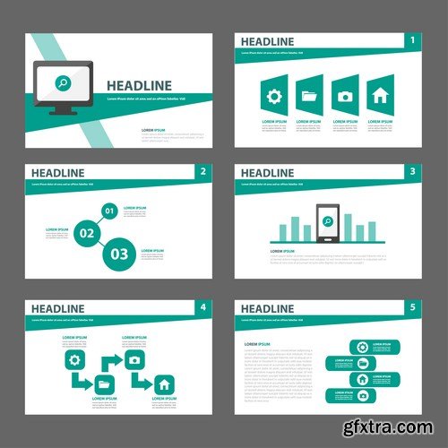 Polygon Infographic Presentation Template - 25xEPS