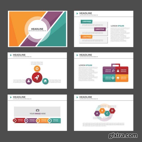 Polygon Infographic Presentation Template - 25xEPS