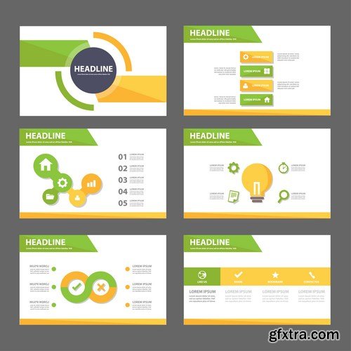 Polygon Infographic Presentation Template - 25xEPS