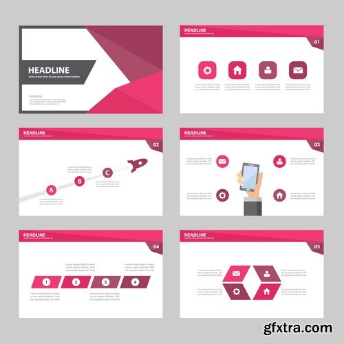 Polygon Infographic Presentation Template - 25xEPS