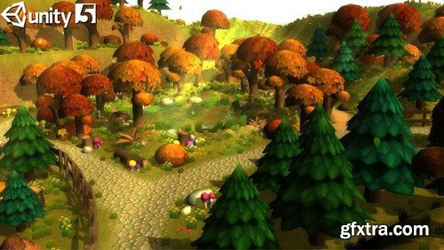 3D LowPoly Cartoon Forest Constructor