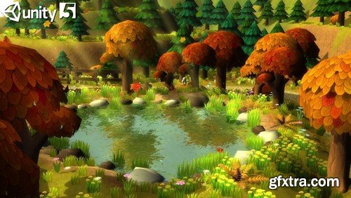 3D LowPoly Cartoon Forest Constructor