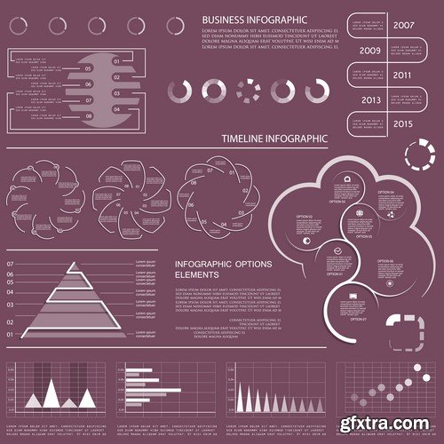 Design Elements for Infographics -  60x EPS