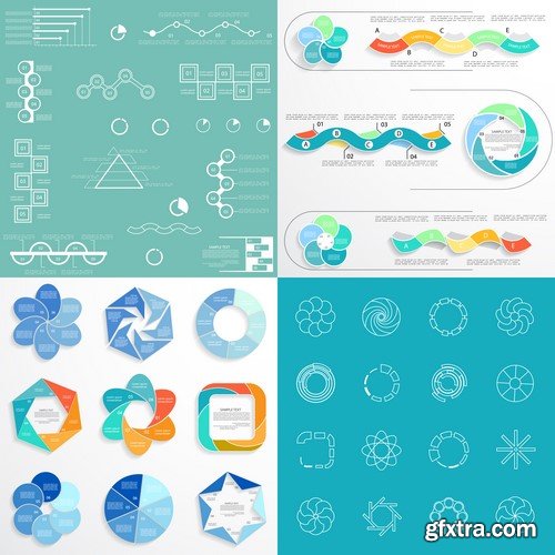 Design Elements for Infographics -  60x EPS