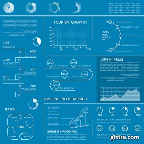 Design Elements for Infographics -  60x EPS