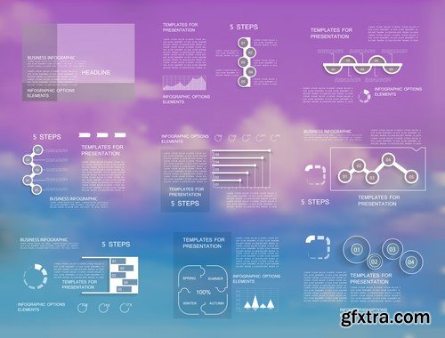 Design Elements for Infographics -  60x EPS