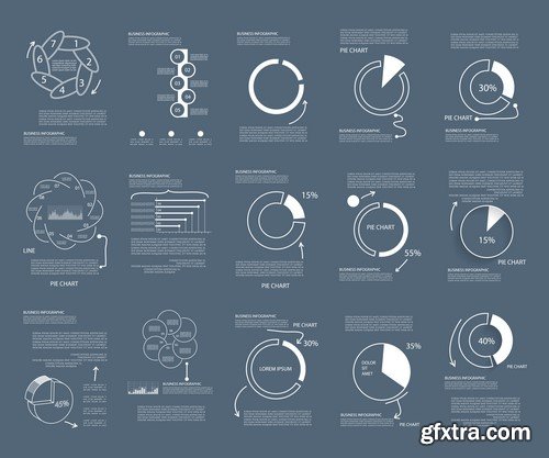 Design Elements for Infographics -  60x EPS